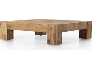 Four Hands Wesson Abaso Square Rustic Wormwood Oak Coffee Table