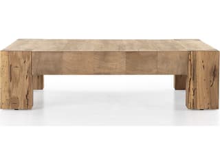 Four Hands Wesson Abaso Square Rustic Wormwood Oak Coffee Table