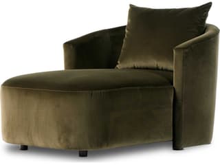 Four Hands Centrale Farrah Surrey Olive Upholstered Chaise Lounge