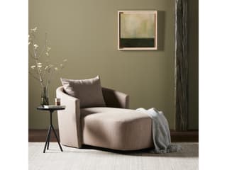 Four Hands Centrale Farrah Alcala Fawn Upholstered Chaise Lounge