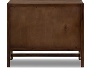 Four Hands Patten 3-Drawers Brown Acacia Wood Nightstand
