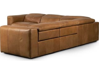 Four Hands Norwood Radley 5 - Piece Reclining Brown Leather Sectional Sofa
