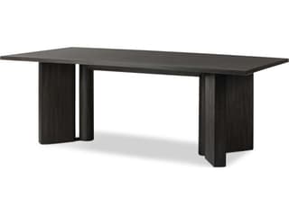 Four Hands Haiden Rectangular Wood Smoked Black Veneer Dining Table