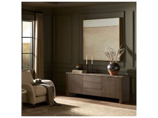 Four Hands Allston 72" Brown Oak Veneer Media Console