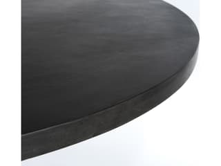 Four Hands Harmon Kesling Round Wood Coal On Mango Dining Table