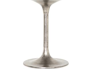Four Hands Marlow Simone Round Metal Raw Antique Nickel Dining Table