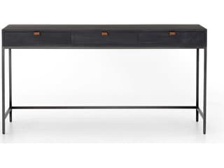 Four Hands Fulton Trey Black Poplar Wood Writing Desk