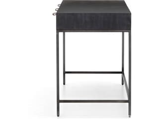Four Hands Fulton Trey Black Poplar Wood Writing Desk