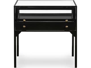Four Hands Belmont Shadow Box Square Glass End Table