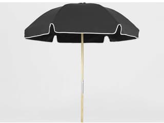 Frankford Avalon Custom Fiberglass Beach 6.5 Foot Hexagon Manual Lift Patio Umbrella