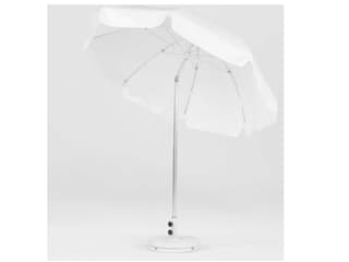 Frankford Laurel Custom Steel Silver Anodized 7.5 Foot Octagon Auto Tilt Patio Umbrella