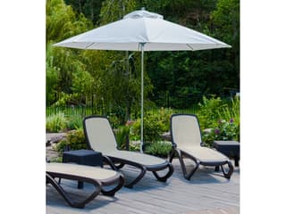 Frankford Quick Ship Monterey Market Fiberglass 11 Foot Octagon Pulley Lift Outdoor Umbrella