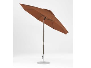 Frankford Quick Ship Monterey Market Fiberglass 11 Foot Octagon Crank Auto Tilt Outdoor Patio Umbrella