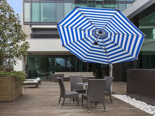 5 foot patio umbrella tilt Crestlive Products 9 x 5 ft Double Top Patio Outdoor Market Umbrella