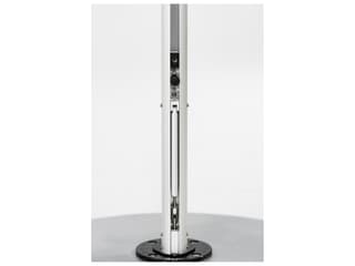 Frankford Aurora Custom Cantilever Fiberglass Brushed Silver 10 Foot Square Crank Lift Infinity Tilt Outdoor Patio Umbrella