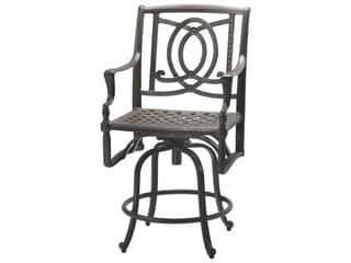 Bel Air Cast Aluminum Swivel Outdoor Counter Stool - No Cushion