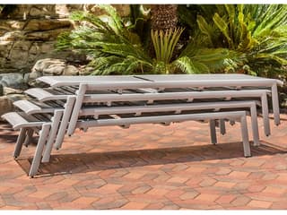 Gensun Echelon Sling Aluminum Patio Lounge Set