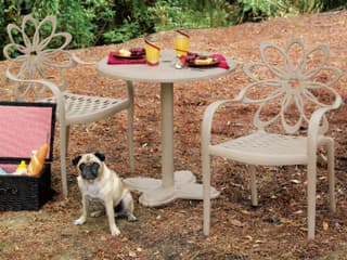 Gensun Lotus Cast Aluminum Dinning Set