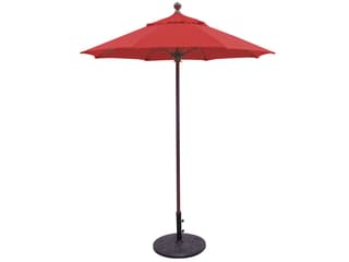Galtech Quick Ship 6 Foot Antique Bronze Manual Lift Patio Umbrella