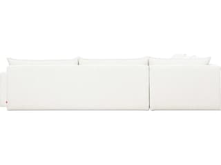 Gus* Modern Sola White Upholstered Sectional Sofa