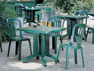 Grosfillex Miami Amazon Green Resin Bistro Set | MIAMIDINSET6