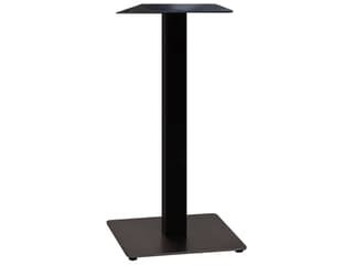 Grosfillex Gamma Steel Black Square Bar Height Table Base