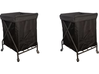 Grosfillex Sunset Sling Aluminum Mandras Blue/Volcanic Black Towel Valet Double Unit