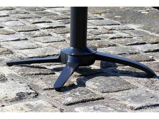 Grosfillex Quattro Aluminum Black Contact Terrace Dining Height Table Base