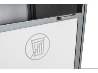 Grosfillex Sunset Sling Aluminum Solid Gray/Volcanic Black Towel Valet Single Unit