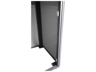 Grosfillex Sunset Sling Aluminum Solid Gray/Volcanic Black Towel Valet Single Unit
