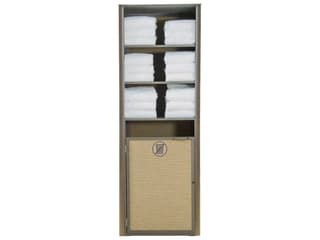 Grosfillex Sunset Sling Aluminum Cognac/Fusion Bronze Towel Valet Single Unit