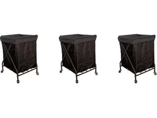 Grosfillex Sunset Sling Aluminum Solid Gray/Platinum Gray Towel Valet Triple Unit