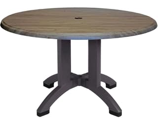 Polypropylene Round Umbrella Hole Dining Table
