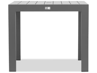 Harmonia Living Classic Aluminum Square Dining table with Umbrella Hole
