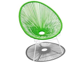 Harmonia Living Closeouts Acapulco Steel Woven Strap Patio Lounge Chair