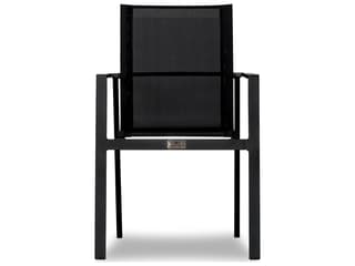 Harmonia Living Lift Aluminum Sling 7 Piece Reclaimed Teak Outdoor Dining Set