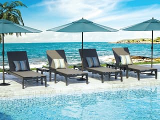 Homecrest Allure Sling Aluminum Patio Lounge Set