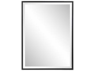 Howard Elliott Black Rectangular Wall Mirror