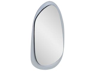 Howard Elliott Ahrends Asymmetrical Smokey Gray Wall Mirror