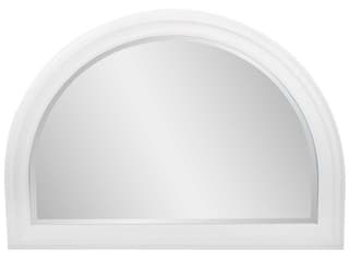 George Arched Wall Mirror in White Lacquer Finish