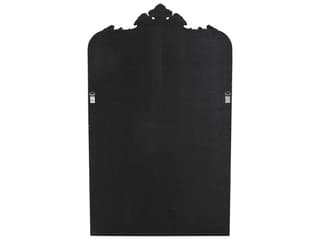 Howard Elliott Medici Ornate Matte Black Wall Mirror