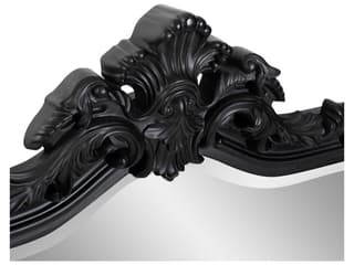 Howard Elliott Medici Ornate Matte Black Wall Mirror