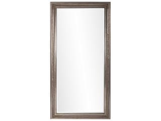 Nancy Rectangular Wall Mirror Champagne Silver Leaf with Beveled Glass