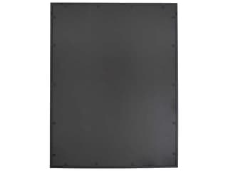Howard Elliott Racine Powdercoated Black Rectangular Wall Mirror