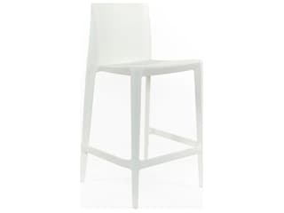 Bellini White Recycled Plastic Counter Stool - Pack of 2
