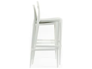 Heller Outdoor Bellini Light Grey Recycled Plastic Counter Stool - Pack of 2