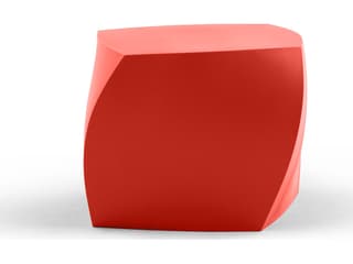 Gehry Left Twist Cube in Red