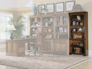 Hooker Furniture Brookhaven Distressed Clear Cherry Wood Bookcase