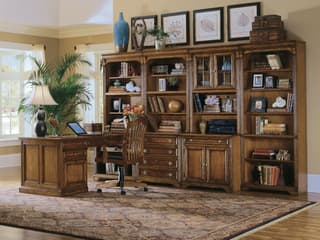 Hooker Furniture Brookhaven Distressed Clear Cherry Wood Bookcase