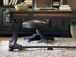 Hooker Furniture Telluride Black Hardwood Writing Desk